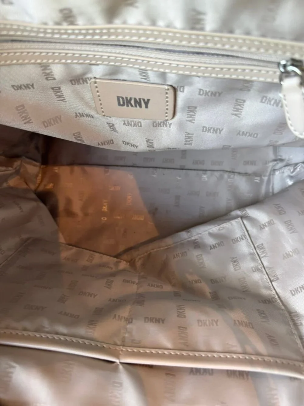 DKNY Brady Medium Graffiti Logo Tote Crossbody Bag Multicolor